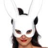 LEG AVENUE White Masquerade Rabbit Mask