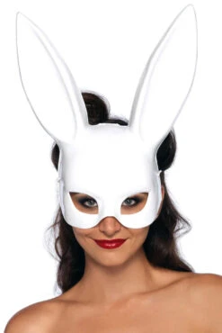 LEG AVENUE White Masquerade Rabbit Mask