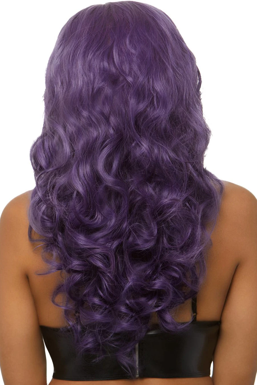 LEG AVENUE Long Wavy Purple Wig - Image 2