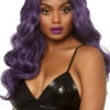 LEG AVENUE Long Wavy Purple Wig