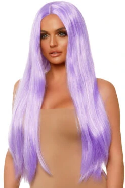 LEG AVENUE Long Straight Lavender Wig