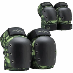 STREET KNEE/ELBOW PAD SET - OPEN BACK - CAMO
