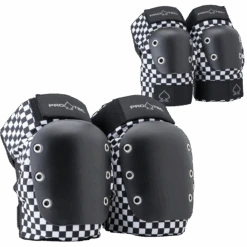 STREET KNEE/ELBOW PAD SET - OPEN BACK - CHECKER