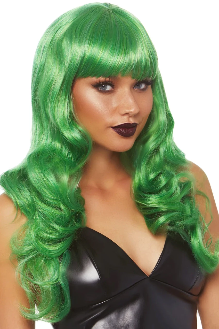 LEG AVENUE Green Misfit Wig - Image 3